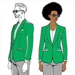 medium green blazer image